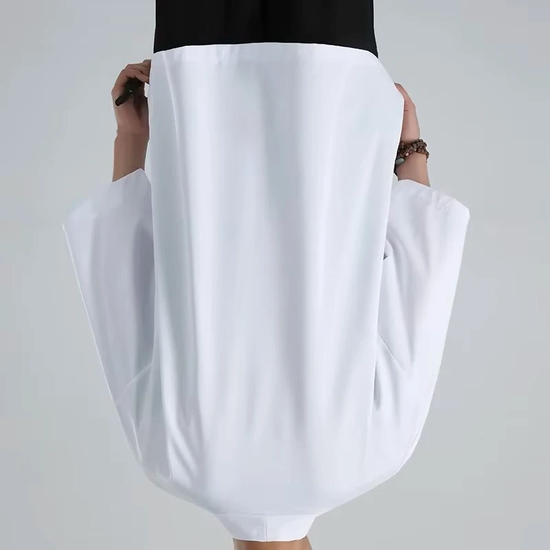 Spring Summer Men's Japanese Kimono Shirts Casual Open Stitch Lightweight Fashion Solid Three Quarter Loose Couple Shirts M-5XL