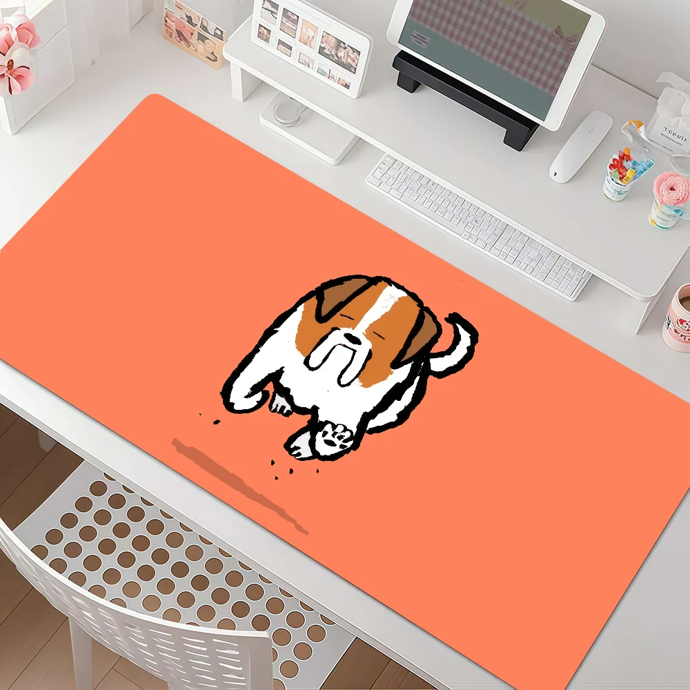 Aesthetic Art J-Jean J-Jullien Mouse Pad Anti Slip Rubber Edge Locked Thickened Laptop Gaming Desk Mat