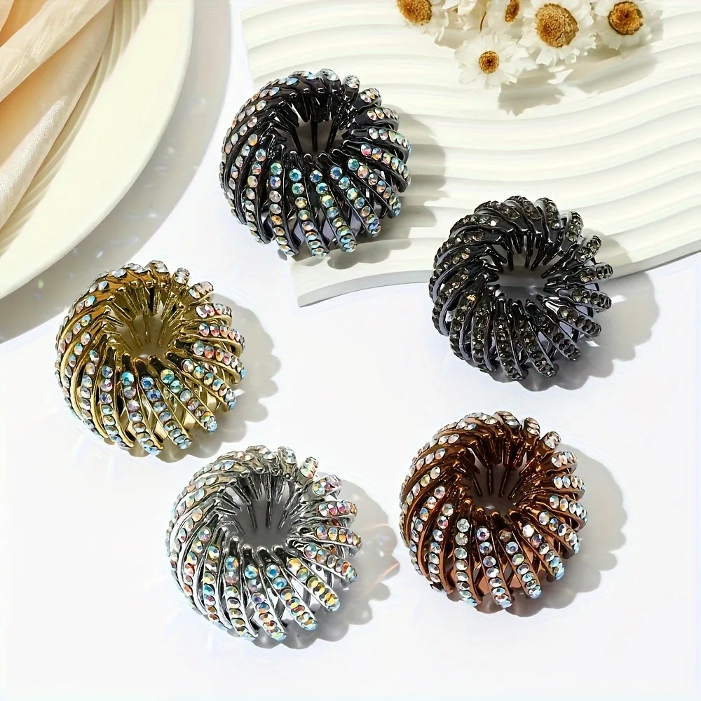 1pc Mode Glänzenden Strass Haar Clip Kreative Pferdeschwanz Haar Greifen Stirnband für Täglichen Party Tragen Frauen Schmuck Haar Zubehör