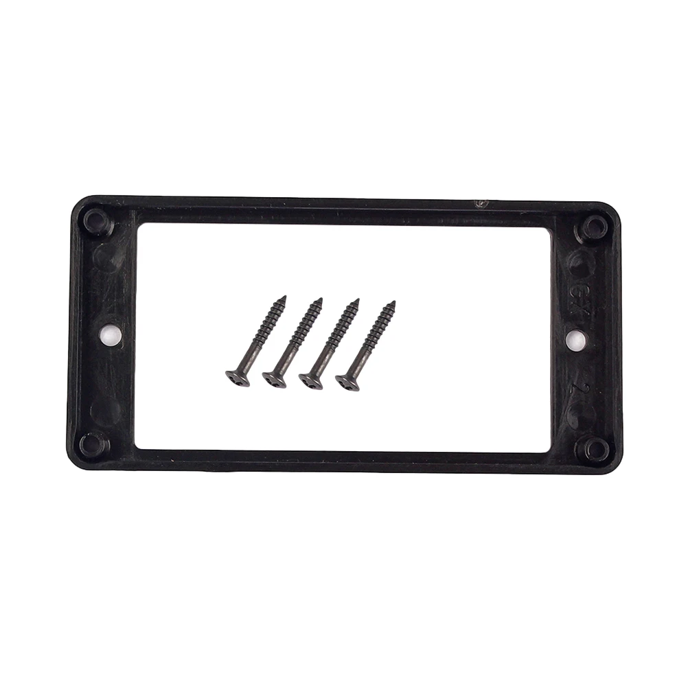 

Black Flat Humbucker Frames Pickup Mounting Ring Electric Guitar Replacement Parts Double Coil Accessory for Luthiers Guitarists