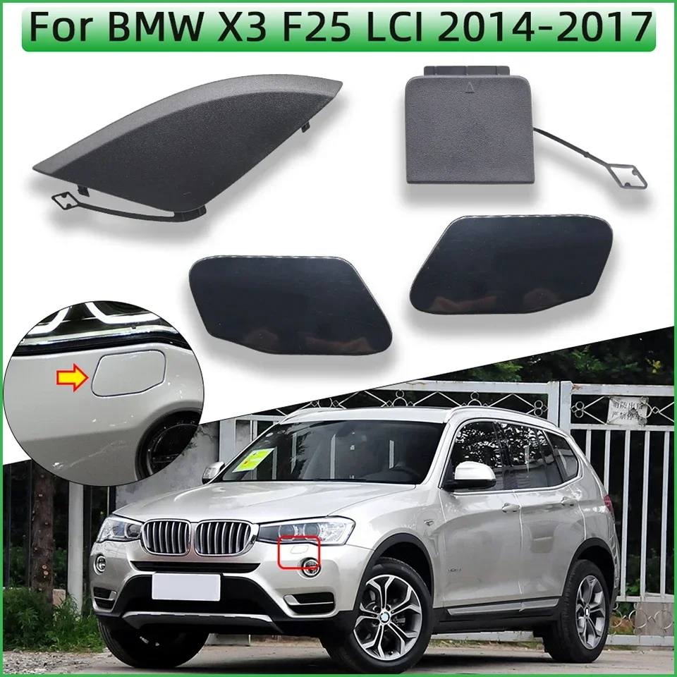 Car Accessories Front Rear Bumper Cover Headlight Washer Cover Cap For BMW X3 F25 LCI Ordinary Version  2014 2015 2016 2017