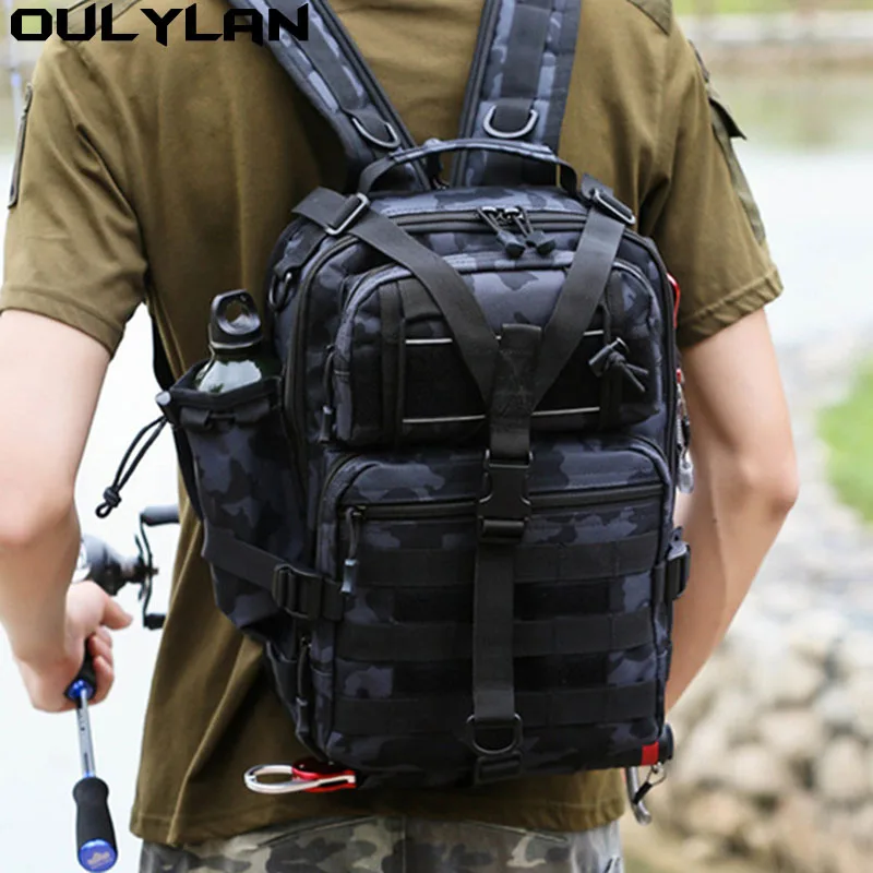 

Oulylan Men Tactical Backpack Hunting Rucksack Bag for Outdoor Hiking Camping Trekking Travelling Assault Pack