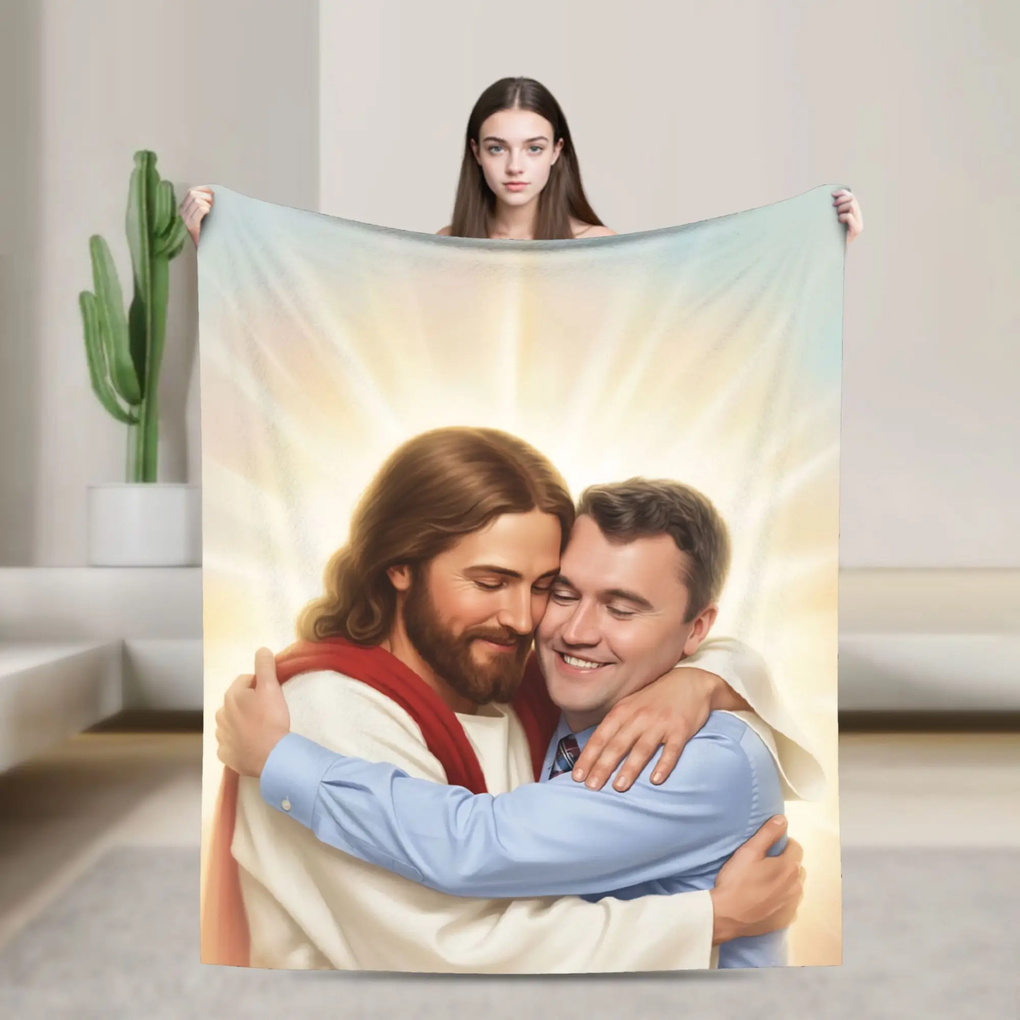 Angelic Advocate Charlie Kirk  Blanket Cover  Fleece Throw Blankets Summer Air Conditioning Printed Soft Warm Bedspreads,
