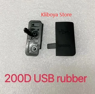 NEW For Canon EOS 100D  200D  USB rubber HDMI DC IN/VIDEO OUT Rubber Door Bottom Cover Digital Camera Parts