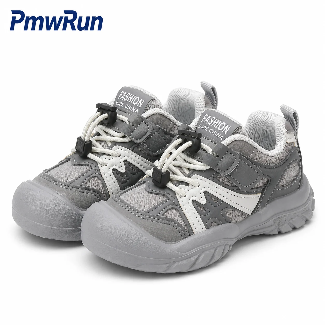 PU Leather Sport Shoes For Children Trend Fashion Kid's Sneakers Ergonomics Anti-slippery Running Footwear For Boys Girls