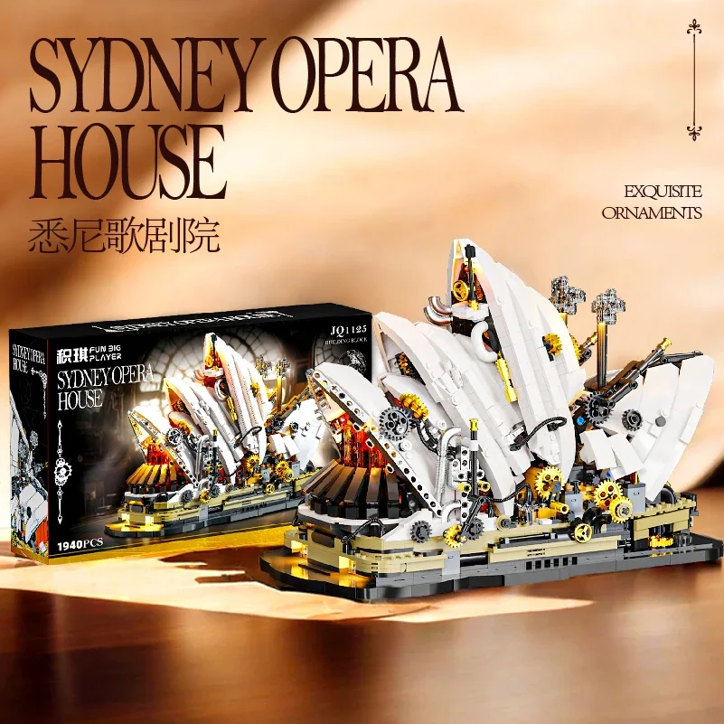 JQ1125 Creative Mechanical Sydney Opera House Moc Modularize Adorable Building Blocks Bricks Model Educational Toy Gift 1940pcs
