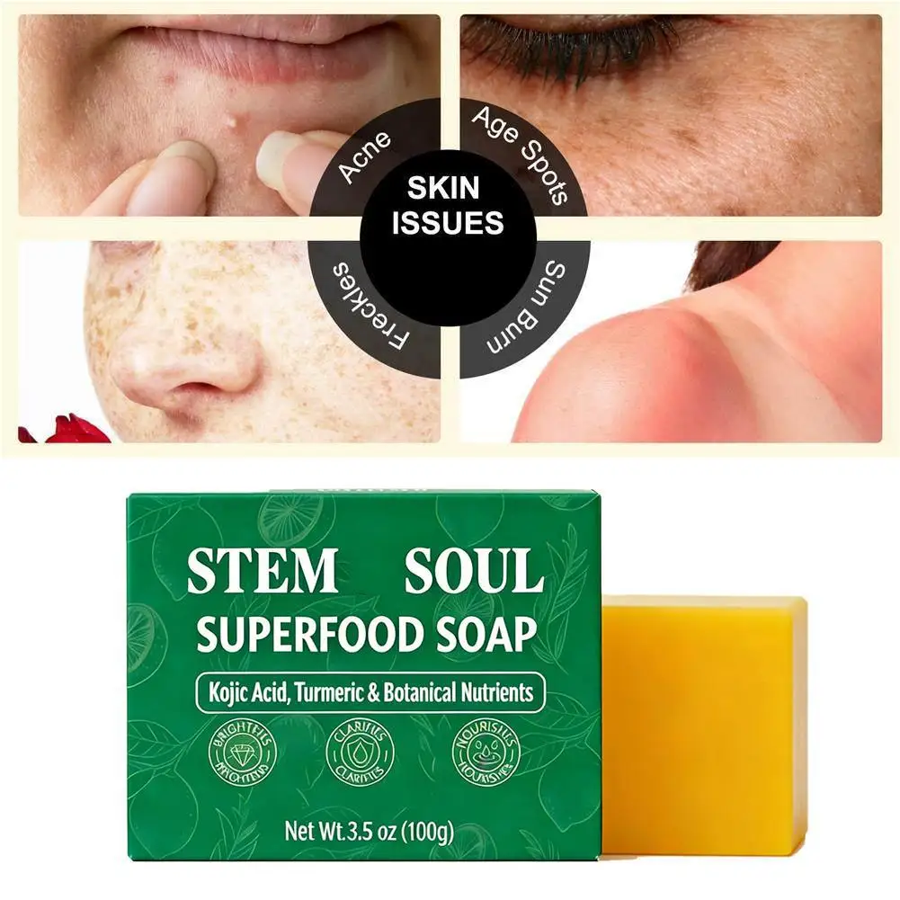 

Upgraded Turmeric Lemon Soap Bar For Dark Spots Support Nourishes And Clarifies Cleaning Facial And Body Skin For All Skin K6N9