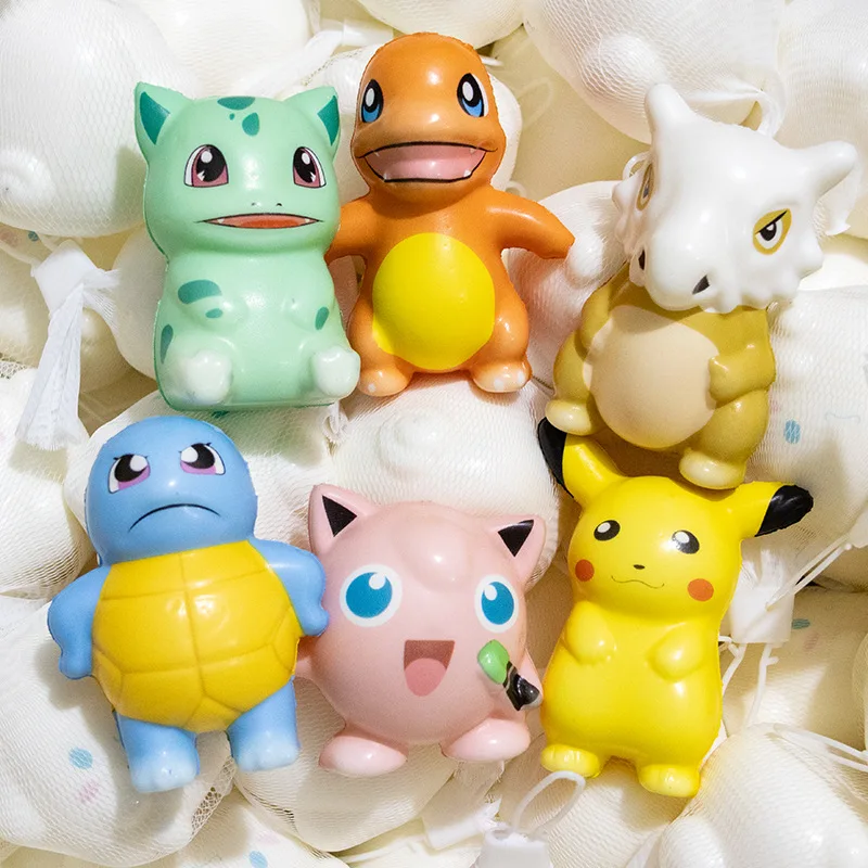 Zufällige 4 Stück Pokémon Charmander Squishy Figuren Niedliche Cartoon-Stressabbau-Figuren Tragbares Büro-Unterhaltungs-Fidget-Spielzeug Mini-Geschenk – Detail 2