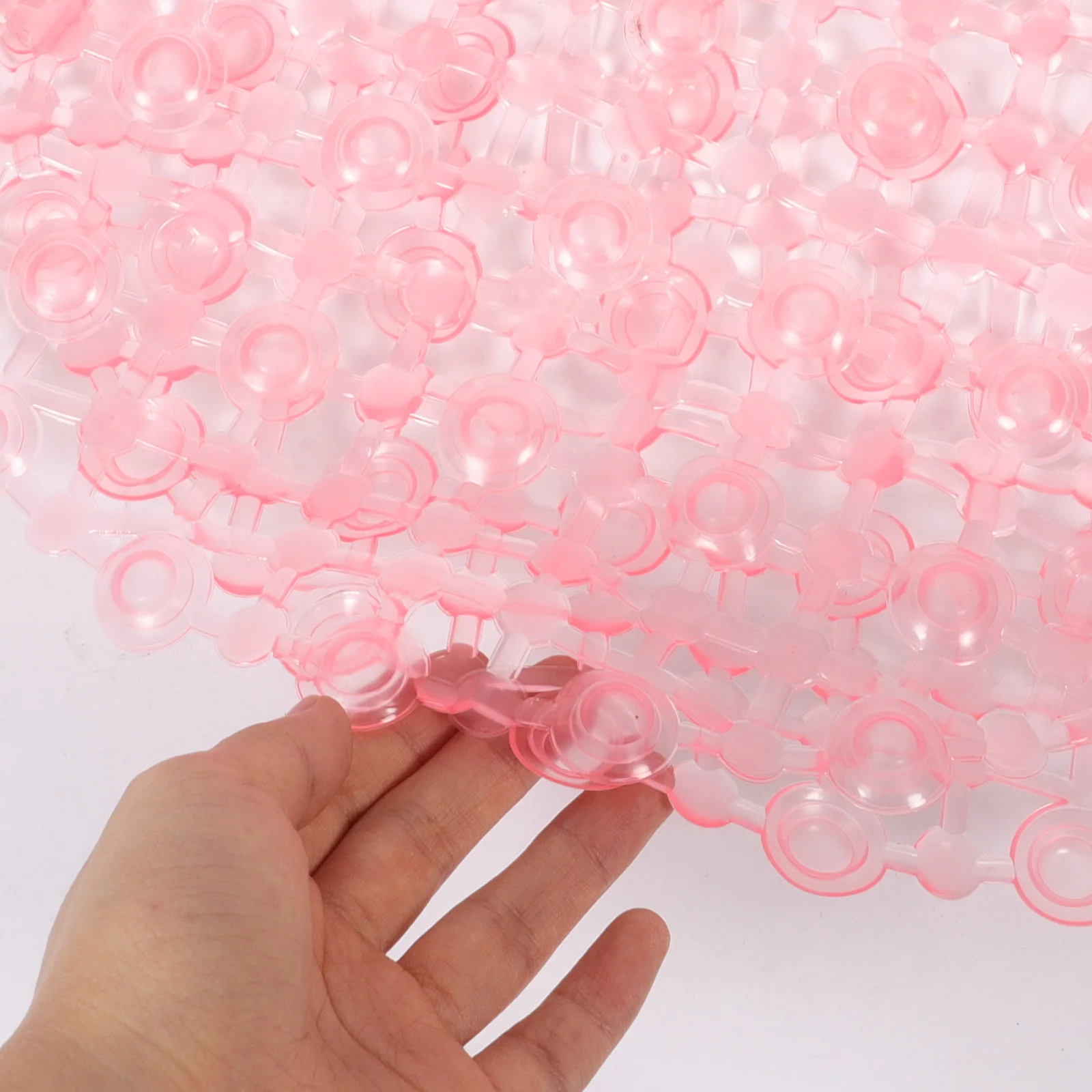 

Anti-Slip 37X67Cm Rose Red Pvc Waterproof Bathroom Floor Mat With Strong Suction Cups For Kitchen Shower Safety Rug Non