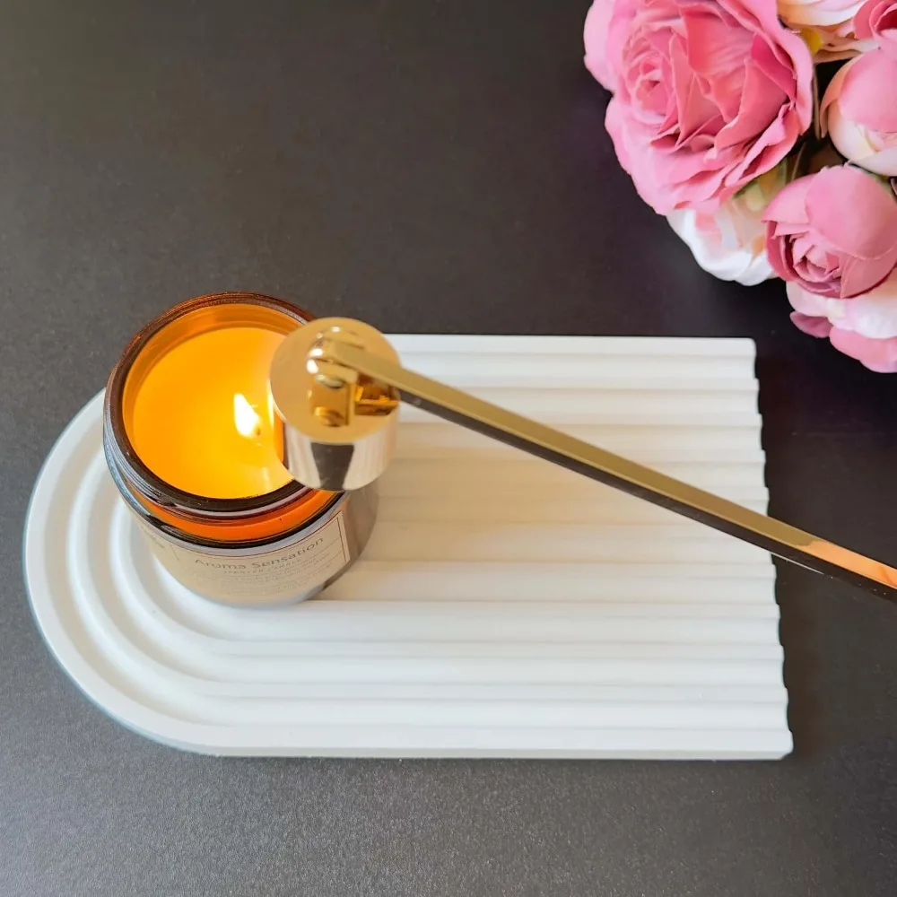 Candle Snuffer with Long Handle - Stainless Steel Wick Flame Snuffer for Putting Out Candle Flame Safely