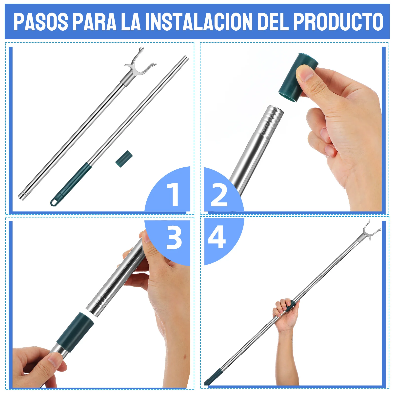 الفولاذ المقاوم للصدأ الملابس تجفيف القطب قابل للسحب تصغير الملابس السكك الحديدية الوصول قضيب لخزانة الشرفة للاستخدام الداخلي والخارجي