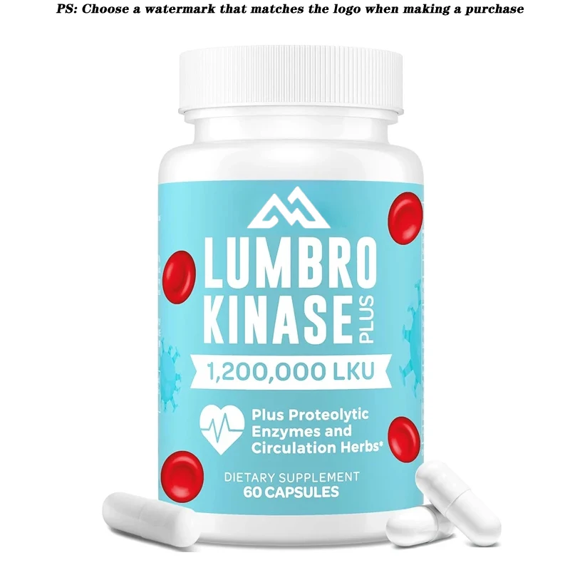 Earthworm kinase supplement, 1.2 million LKU, containing a mixture of protease and herbal ingredients