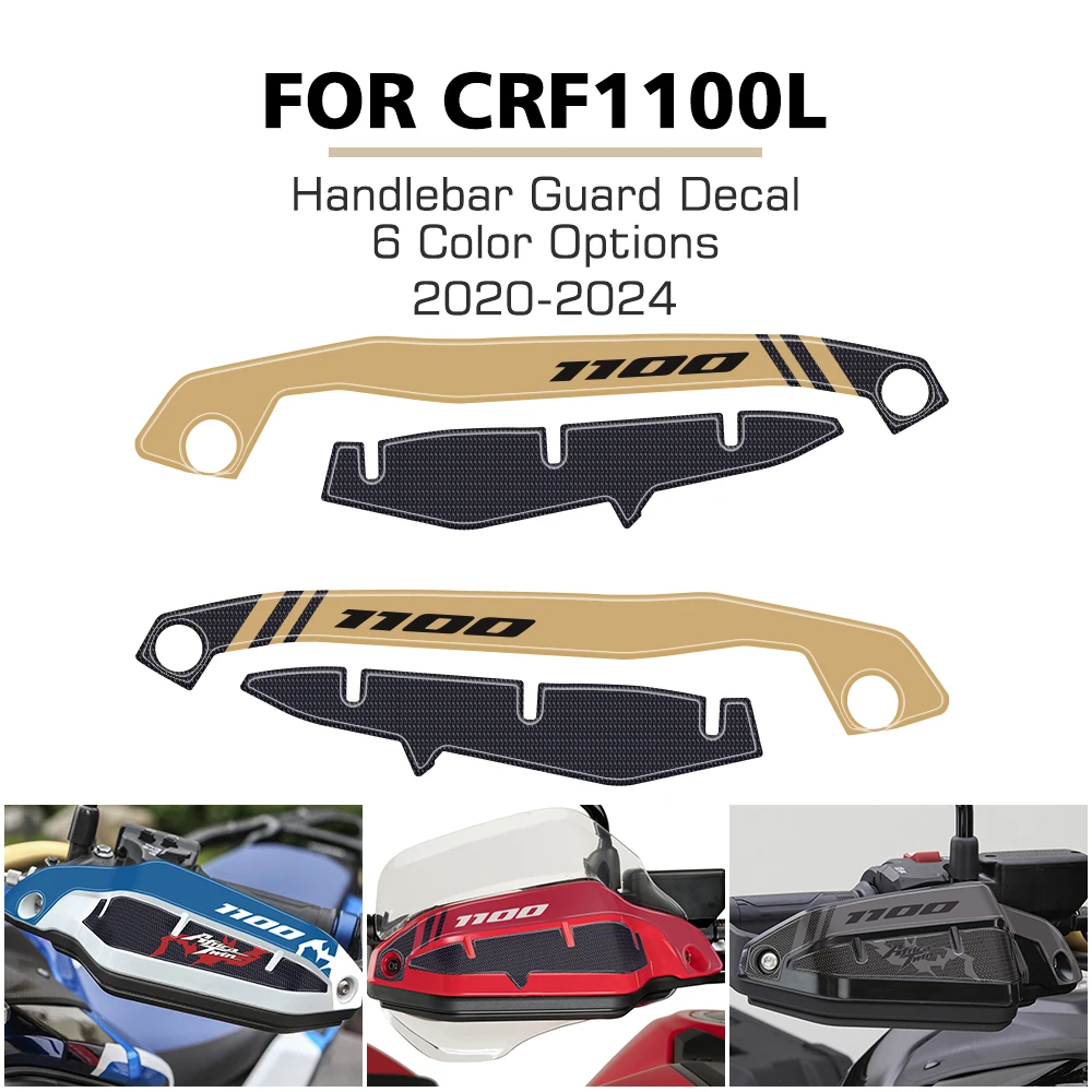 

For Honda Africa Twin CRF1100L CRF 1100L 2020-2024 Motorcycle 3D Gel Stickers Handguard Decal Hand Guard Protection Sticker
