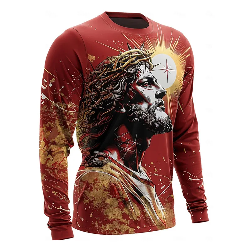 Xmas Christian Jesus Theme Ugly Sweater Men Women Clothing Crewneck Pullover 3D Print Pattern Fashion Trendy Sweatshirt 2025