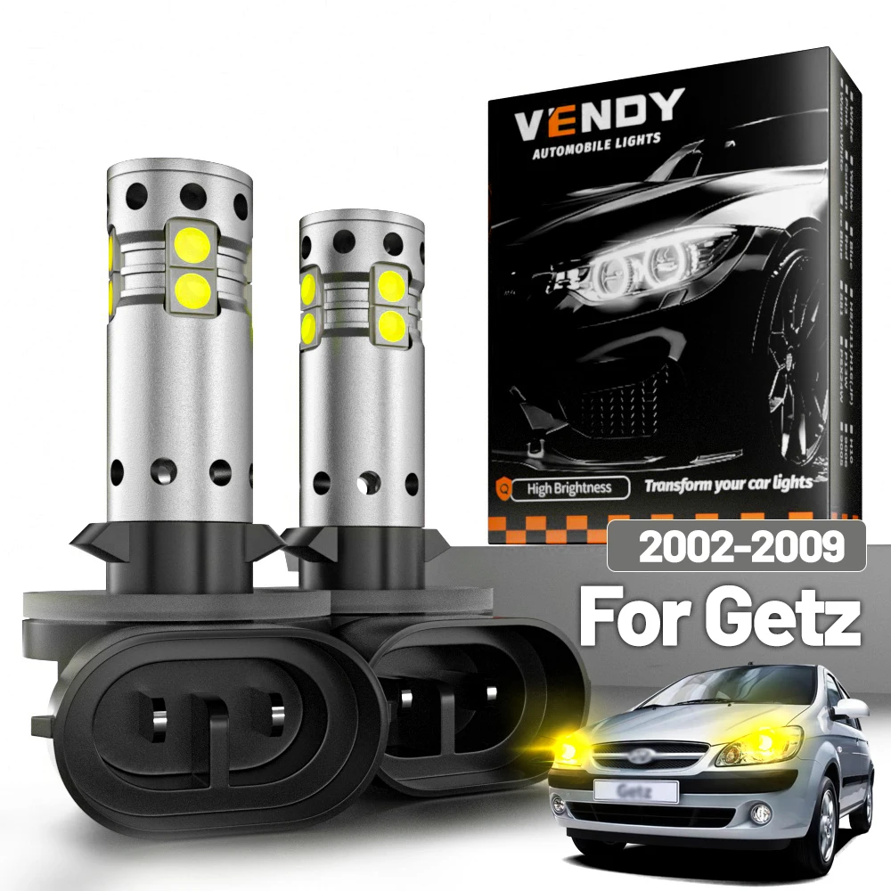 

2 шт. светодиодные противотуманные фары для Hyundai Getz 2002-2009 2003 2004 2005 2006 2007 2008, аксессуары Canbus