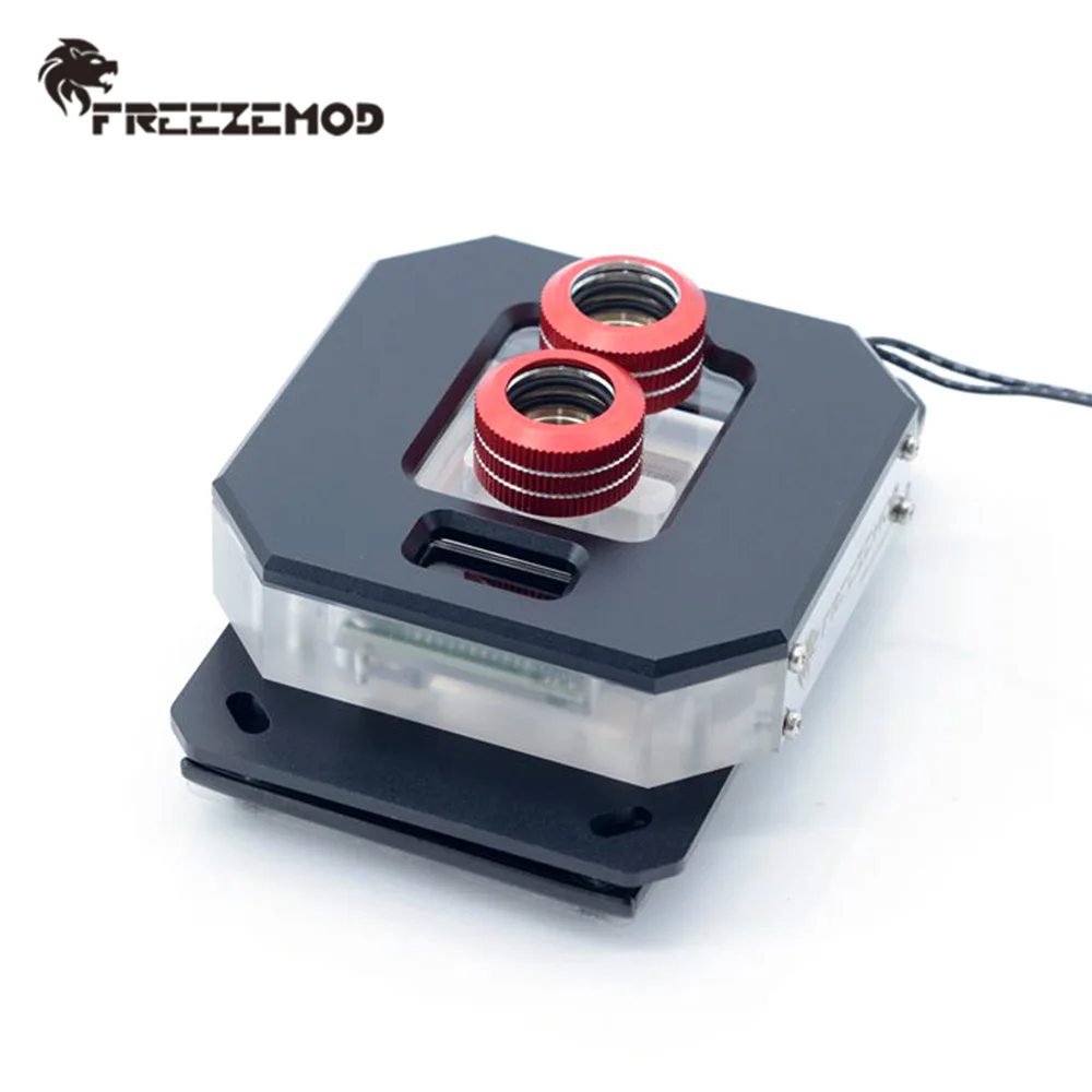 FREEZEMOD LCD CPU Water Cooler Block Temperature Display VA Screen Metal Ryzen AMD AM2 AM3 AM4 PC MOD Liquid Cooling UPR-2020A