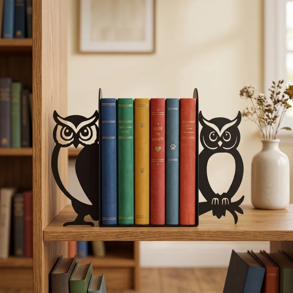 Cat Lover Decorative Cat Bookend Cute Unique Book Stopper Exquisite Creative Versatile Study Room Office
