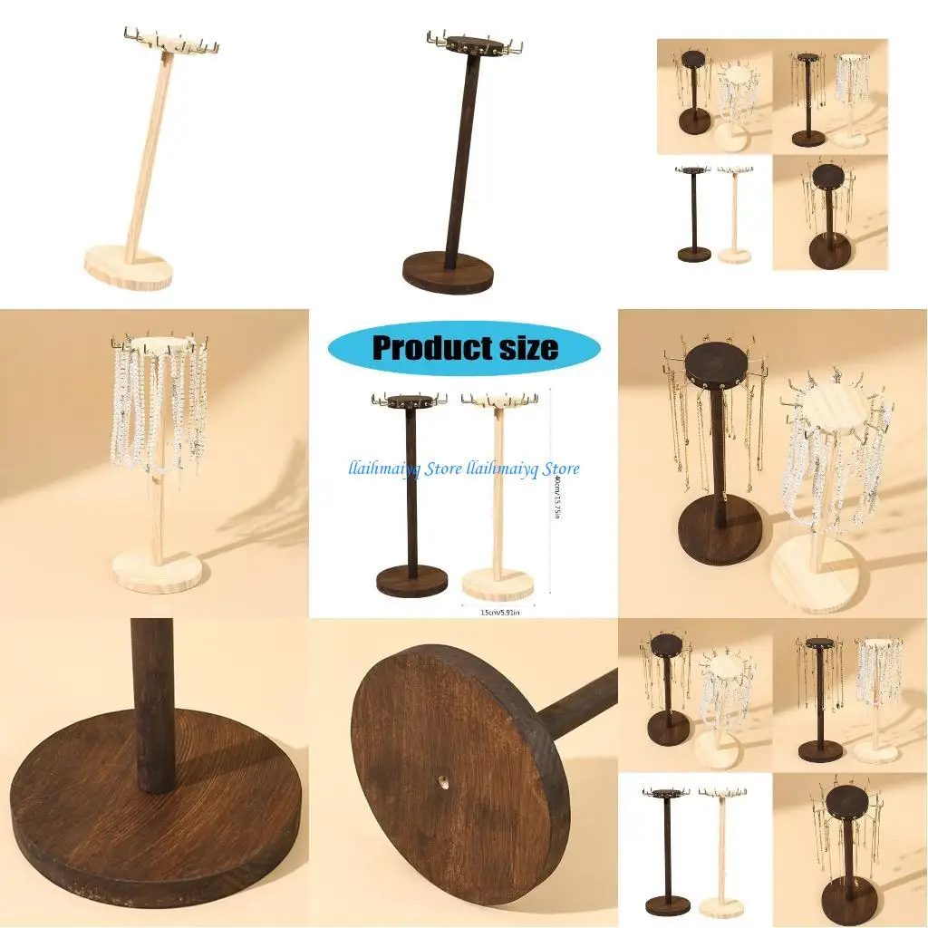 

573B Modern Fashion Necklace Stand for Easy Hanging Fits Various Necklace Lengths