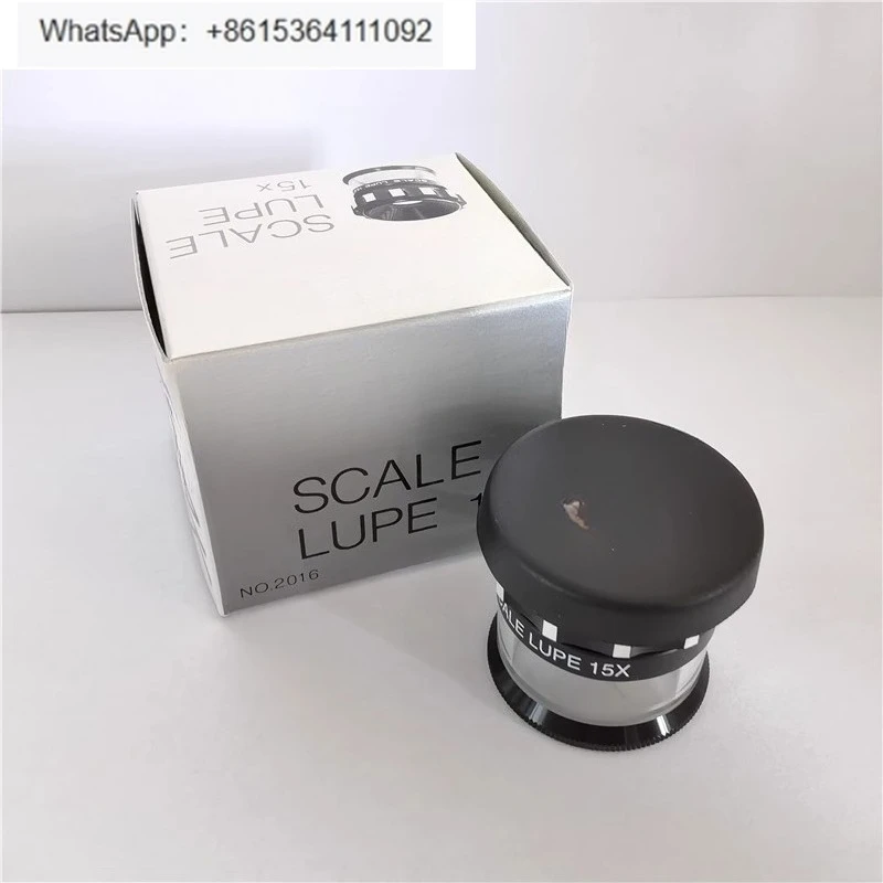 

Japan new magnifying glass 2016-15X 1962-15X handheld 15 times with scale magnifying glass