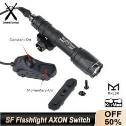 Surefir 전술 손전등, SF M300 M600 무기 조명, AXON 스위치, 20mm 피카티니 MLOK KEYMOD 레일, 에어소프트 사냥 총 램프