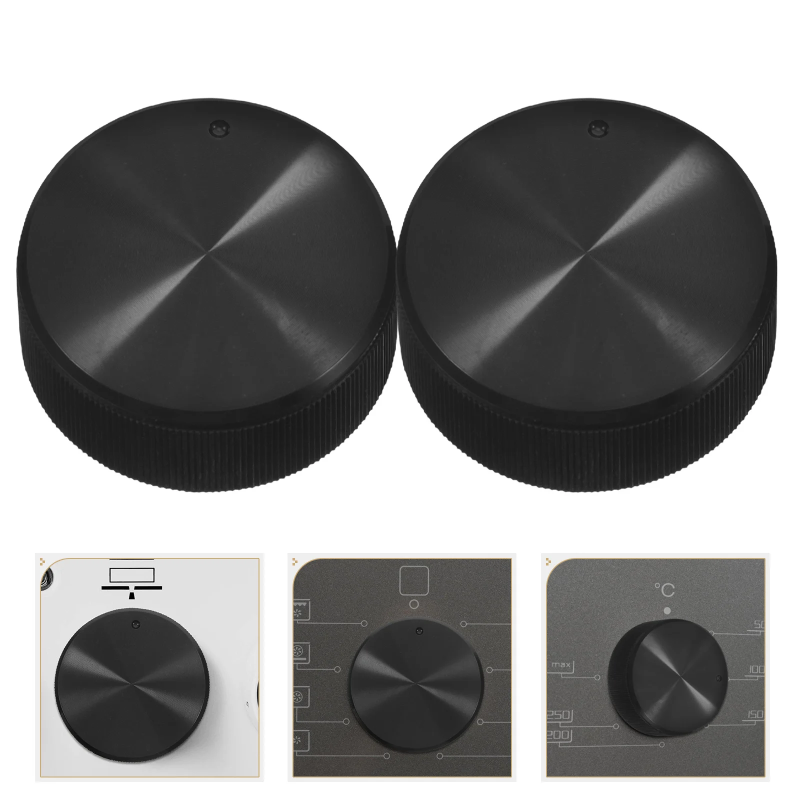 

3 шт., крышка ручки потенциометра, черная пластиковая поворотная ручка для регулятора громкости, усилитель, гитарный микшер, консоль, запасные части для инструментов