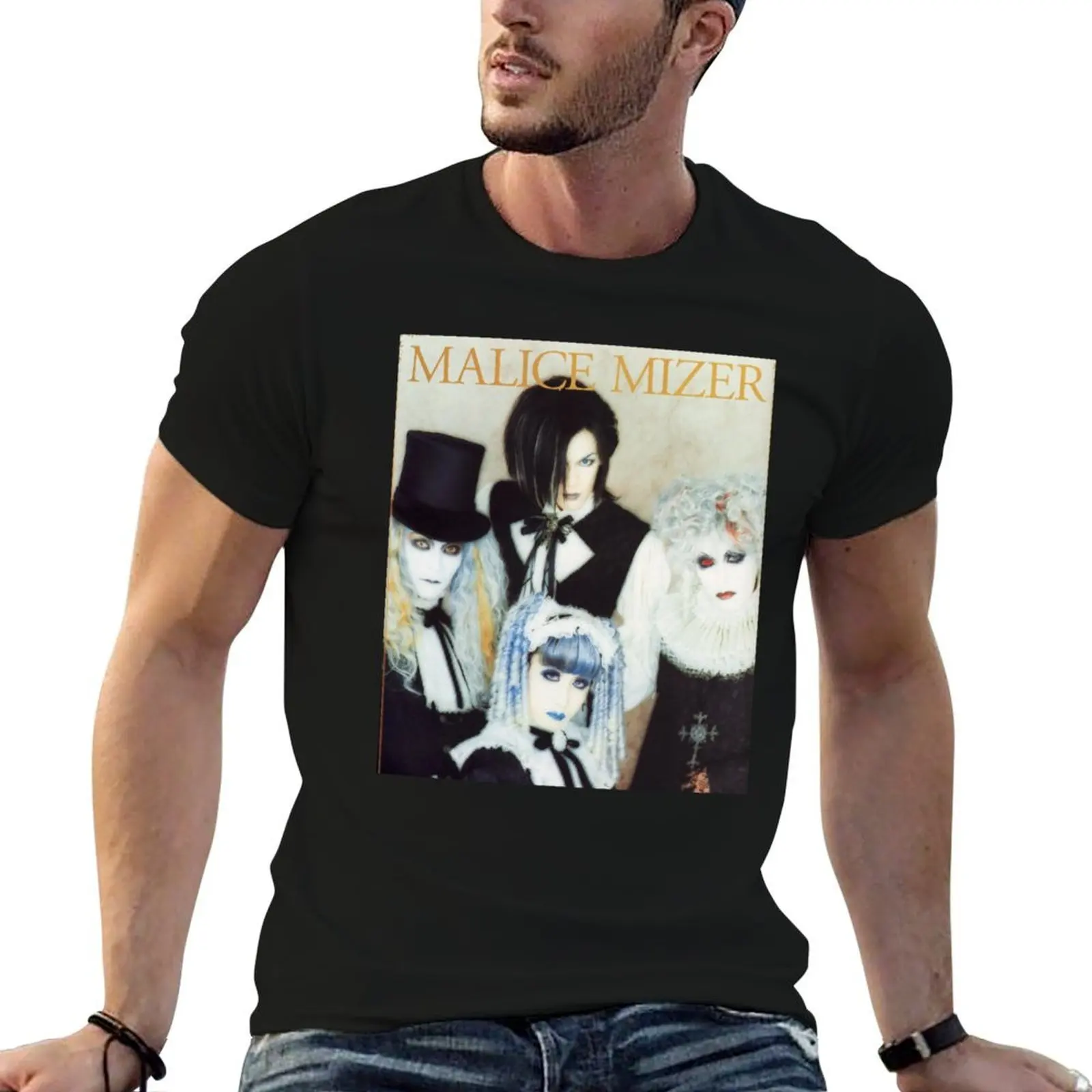 

Футболка Malice Mizer, футболки для мужчин, забавная хлопковая футболка с рисунком, мужская футболка, персонализированная футболка