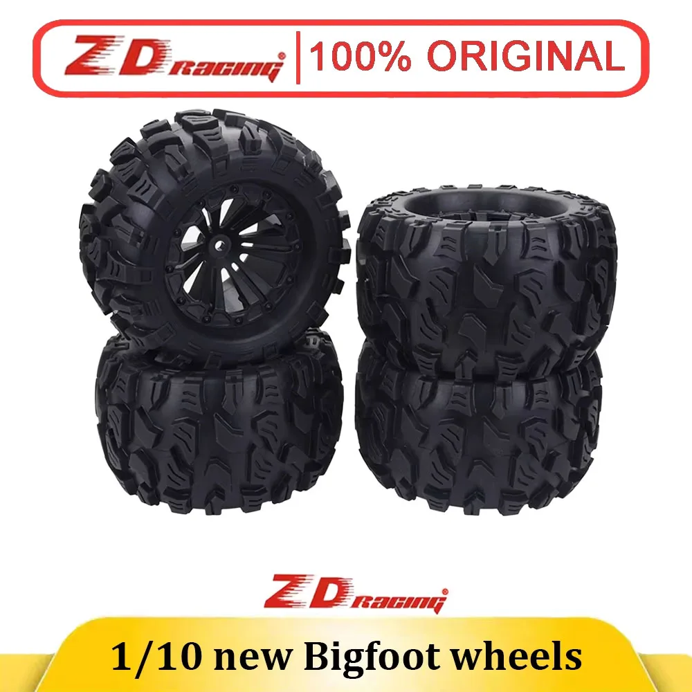 

ZD Racing 4PCS 12mm Hex 125mm Wheels Tires For 1/10 Monster Trucks Off Road Fit HPI HSP Savage XS TM Flux LRP Users