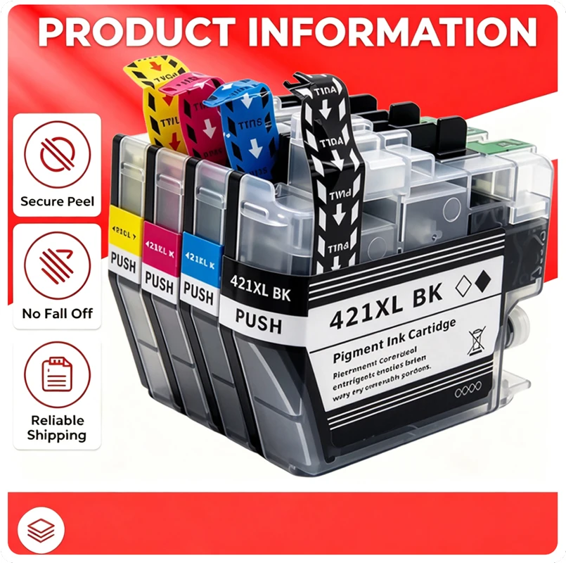 LC421XL LC-421XL 421XL High Capacity Ink Cartridge for Brother DCP-J1050DW MFC-J1010DW DCP-J1140DW J1050DW J1010DW J1140DW