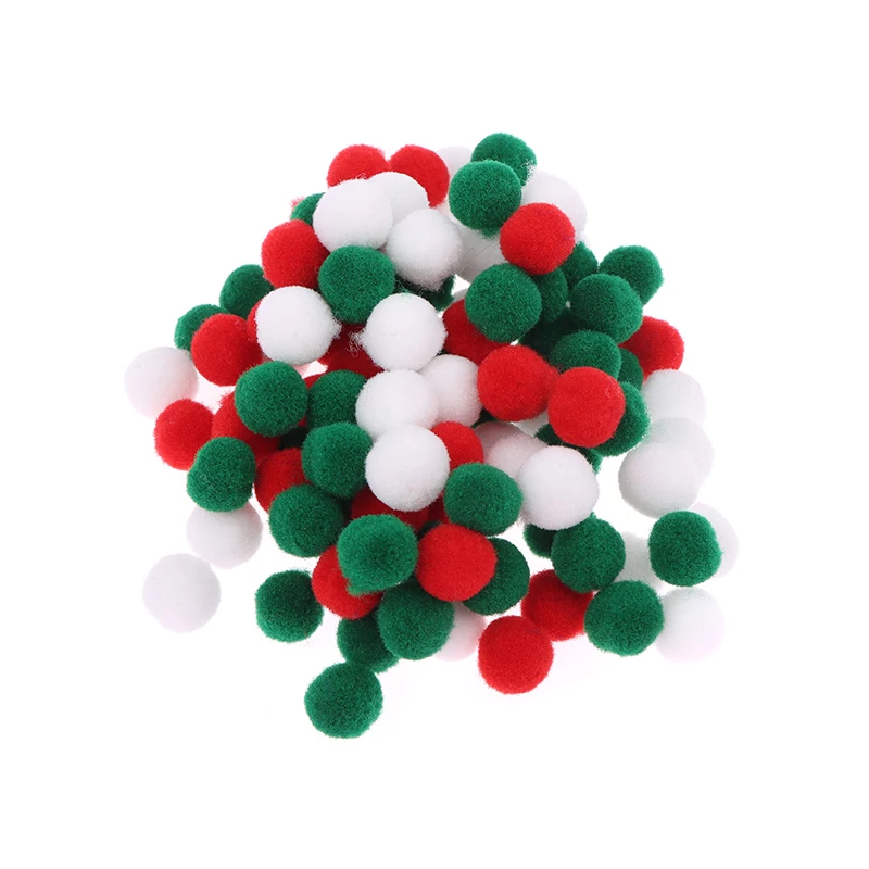 10Mm Gemengde Kleur Hoge Bounce Bal Diy Kinderkleuterschool Creatief Maken Materialen Kleurrijke Kleine Haarbal Pluche Bal