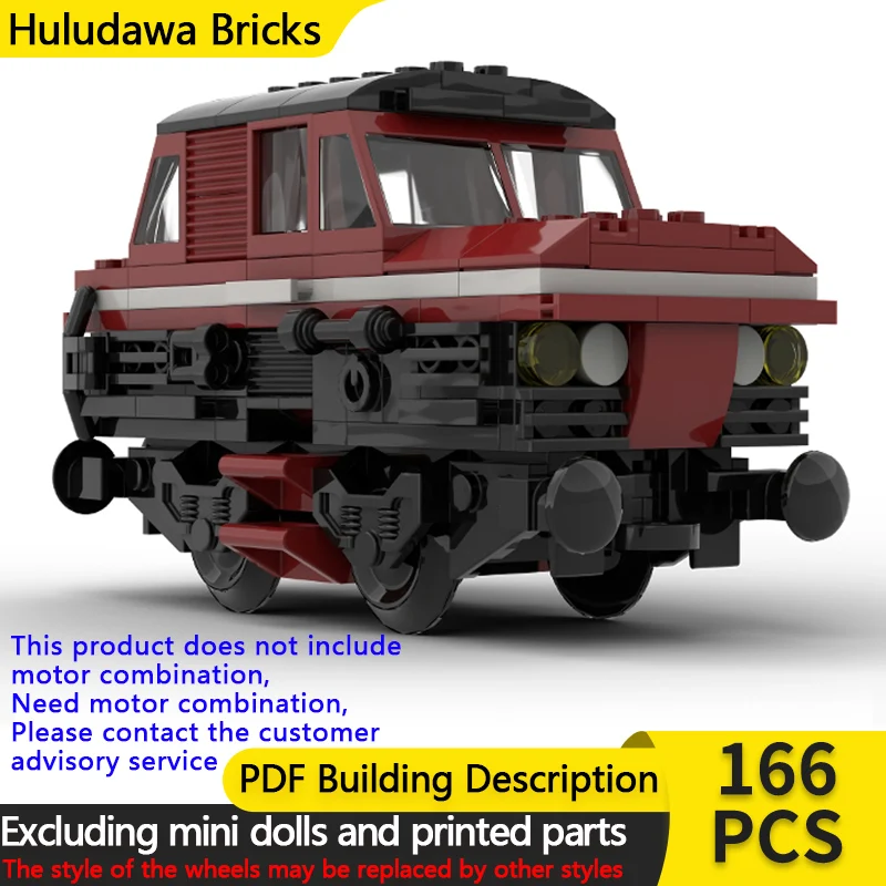 

Конструктор «Городской автомобиль» MOC: Модульный дизельный поезд на железнодорожной дороге, развивающая игрушка для детей, подарок на праздник, набор для сборки