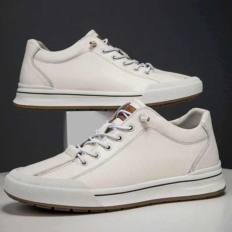 Chaussures de Skatnica en cuir véritable pour hommes, baskets respirantes creuses, chaussures rehaussantes, mocassins de sport, élévateur, recommandé, augmentation de 6cm