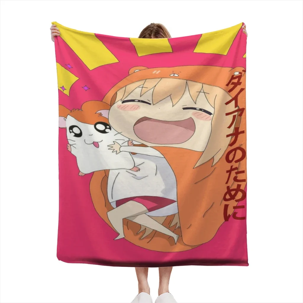 Kawaii Girl Anime Himouto! Umaru-chan Thin Blanket Fluffy Soft Bedroom Decor Sofa Blankets Comforter Home and Decoration Summer