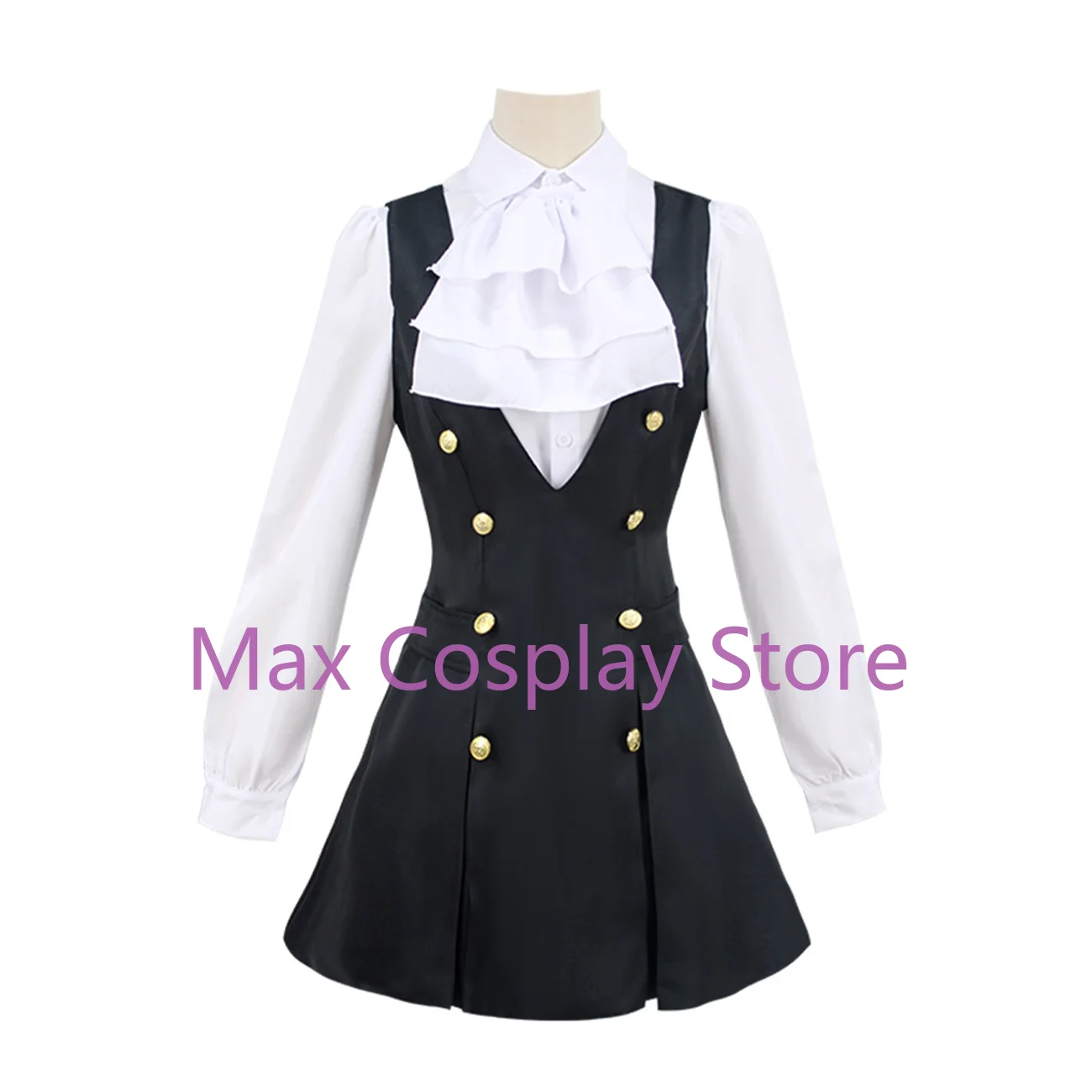 Max Anime Cos Inu x Boku SS Cosplay Shirakiin Riricho Costume Party Uniform Full Set Kawaii Suit