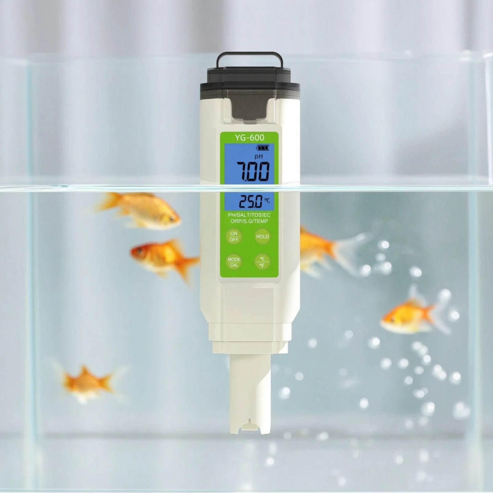 Ph Meter Digital Water Tester - Penguji Air 7-in-1 Portabel dengan Layar