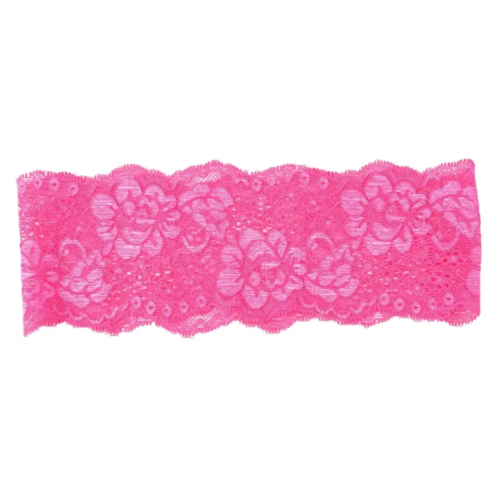Fashion Elastic Mesh Lace Hairband Hollow-Out Elegant Headband Lightweight Breathable Headwrap Cap Lady Girls Headwear