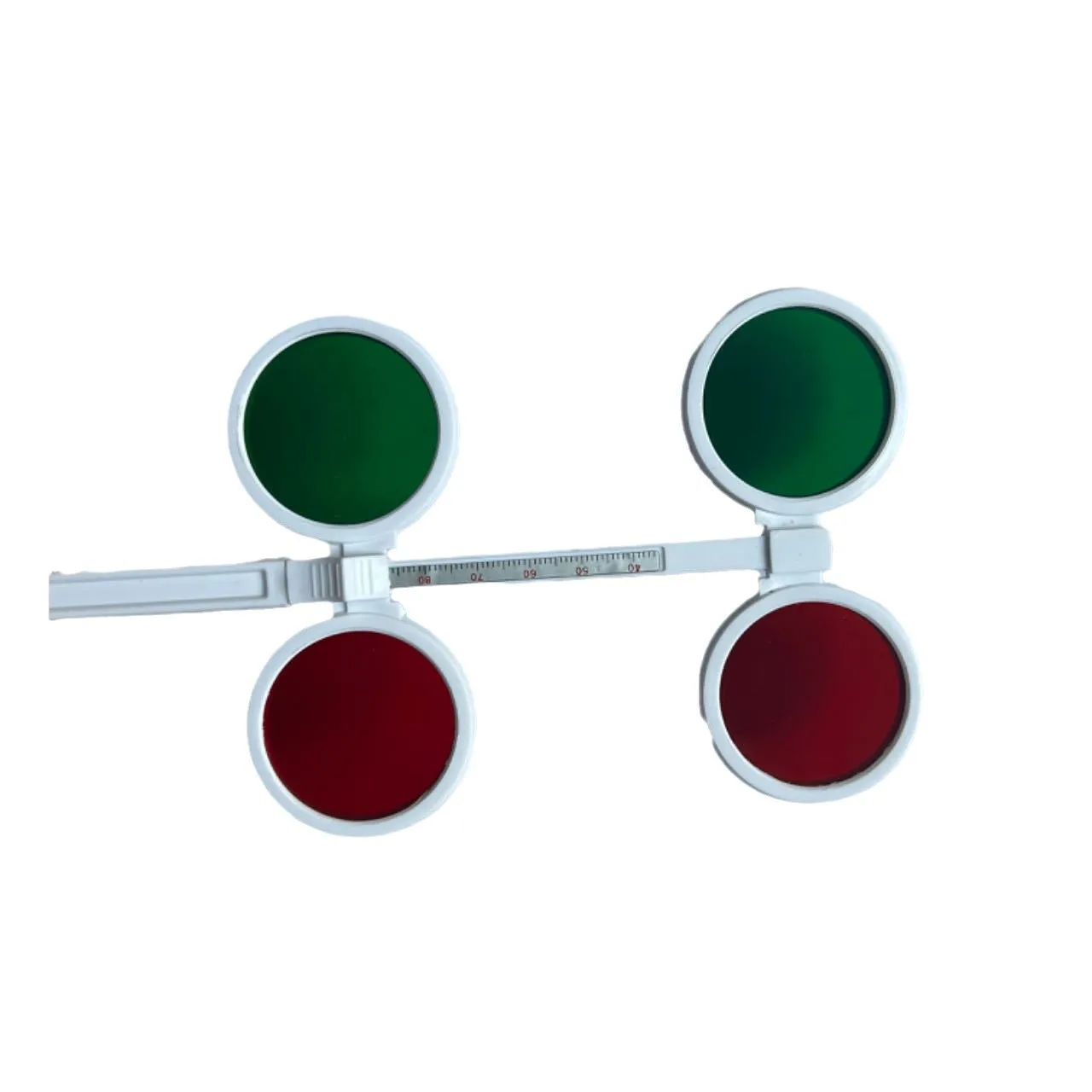 Professional Portable Durable Ergonomic Red Green Flipper Bifocal Lens Adjustable Pupillary Distance Vision Training Prism