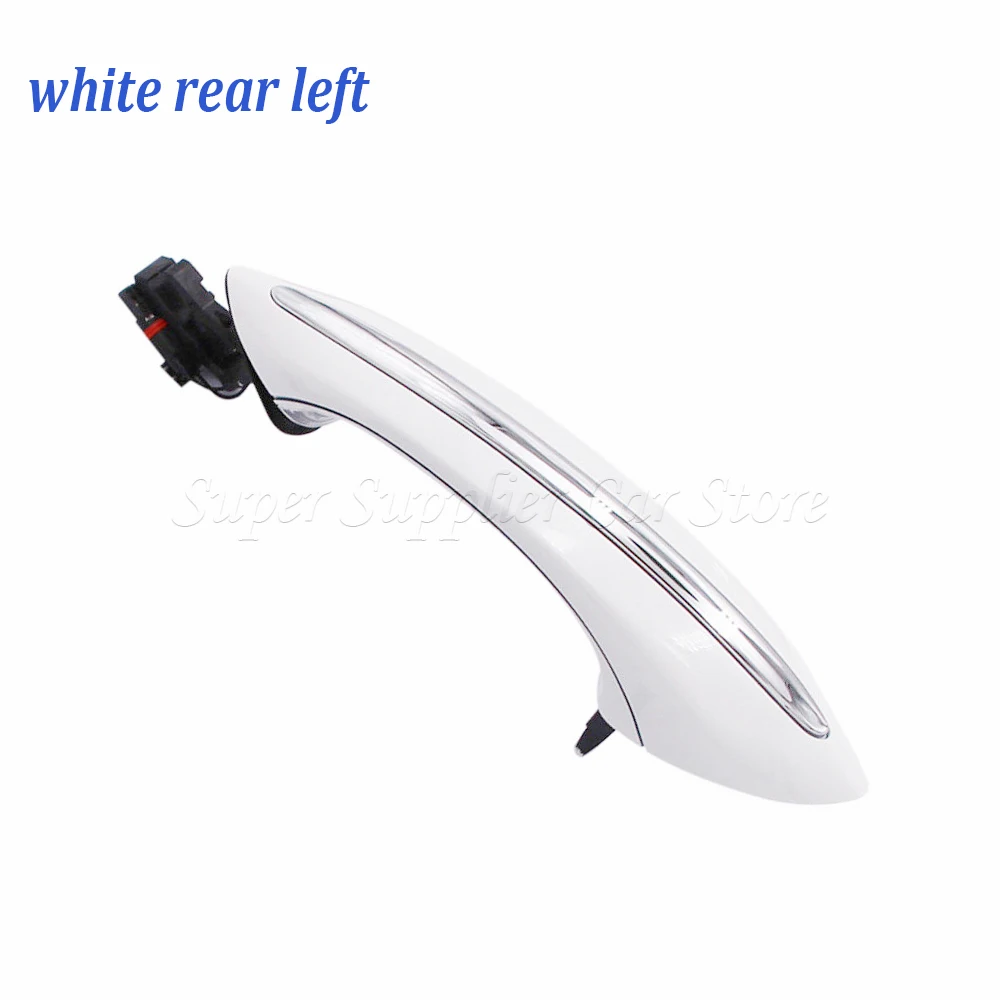 For BMW F01 F03 F04 F07 F10 F06 F11 Front / Rear Left / Right Pearl white Door Handle Keyless Go 51217231932 51217231933