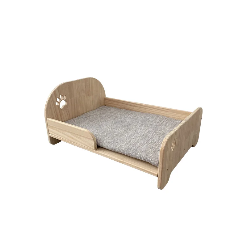 

Simple style small wooden bed cats and other small pets Fashionable and cute style, breathable and not damp