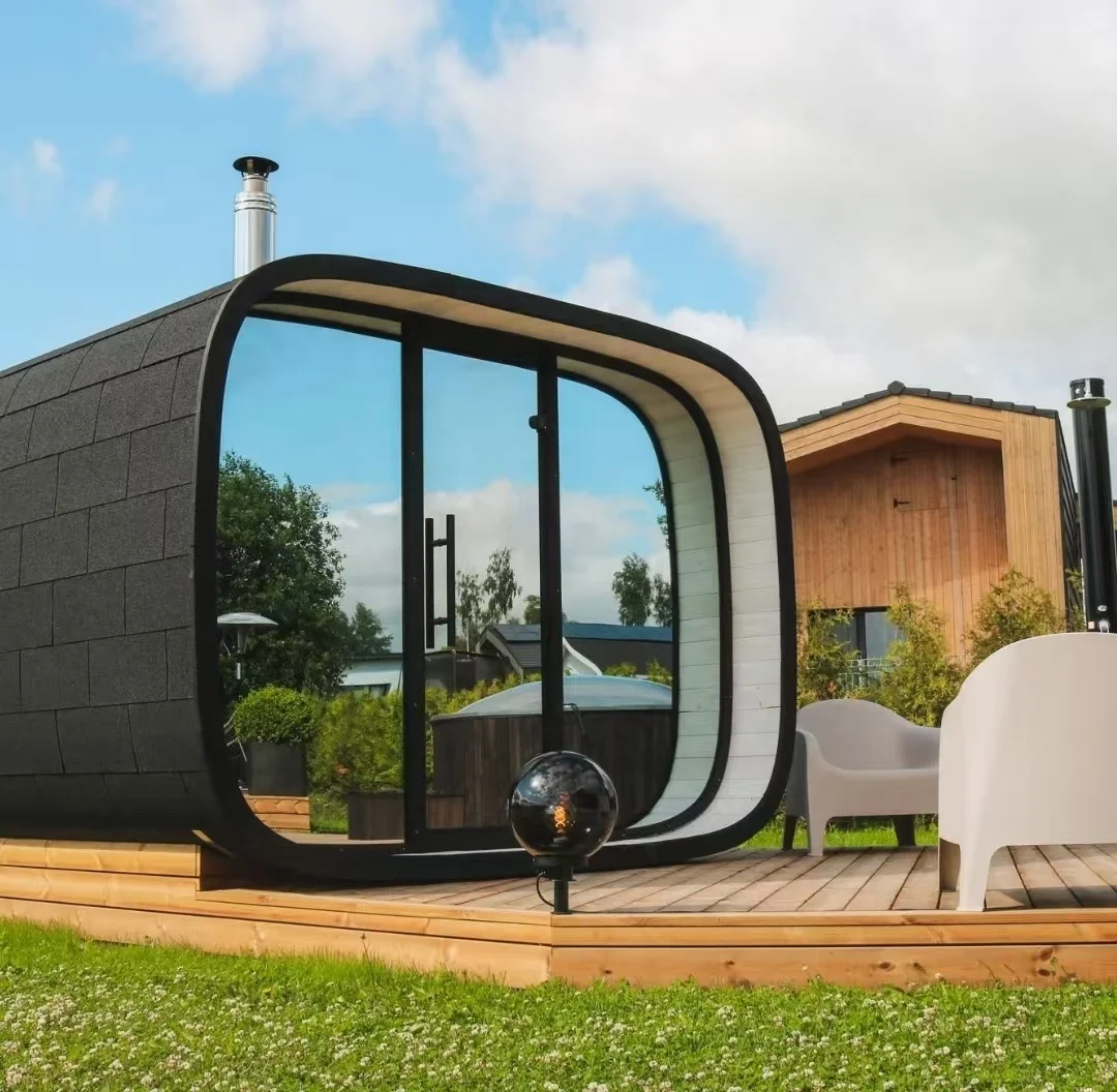 Outdoor Square Cabin Dry Steam Sauna