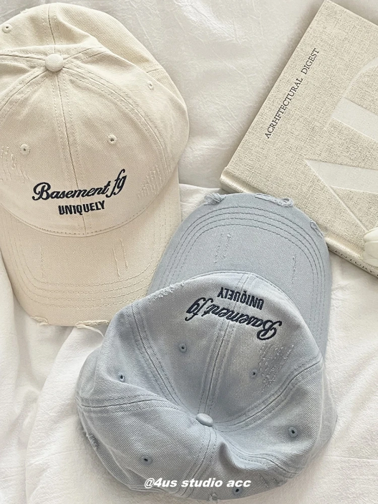 Baseball cap women's new soft top couple cap men's deep top face small visor