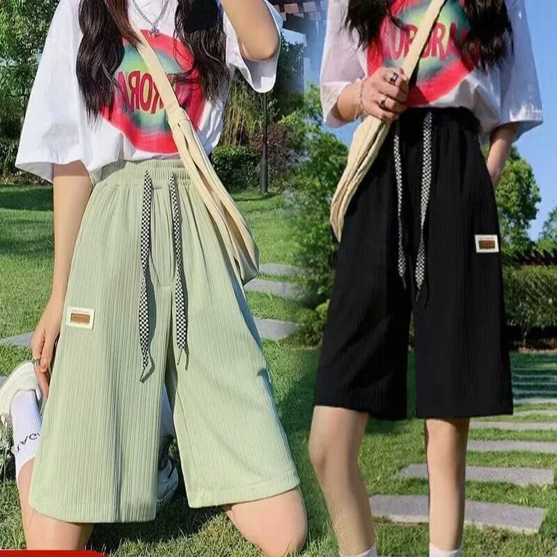 Ins minimalist versatile casual pants, lazy artistic trendy new style, elegant popular fashion Harajuku