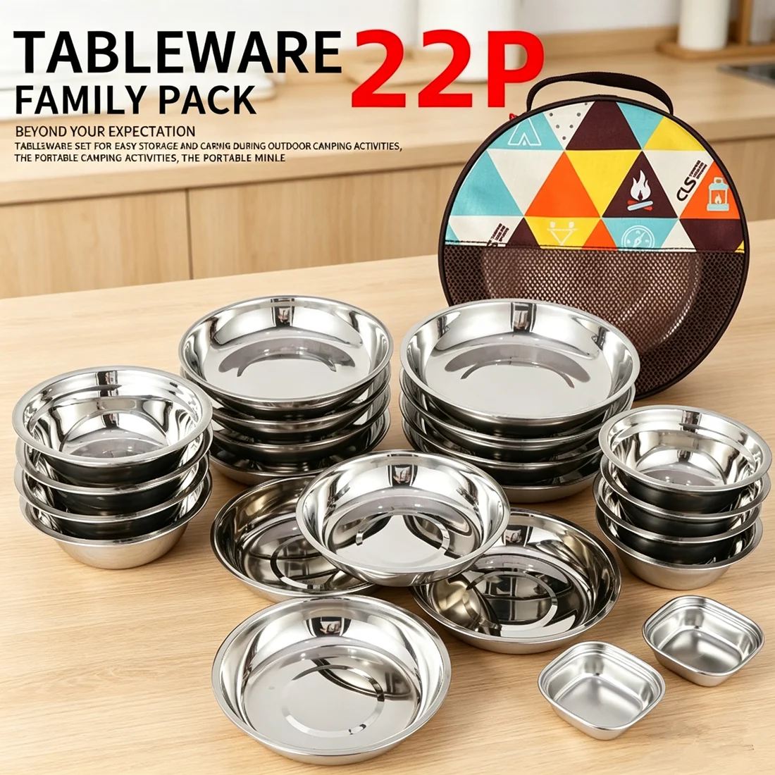 CLS Outdoor Camping 22pcs Dini - Camping Cooking Dining Set avis et prix