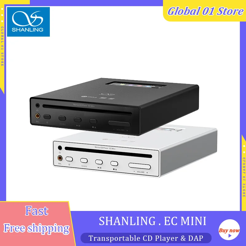 SHANLING EC MINI CD-плеер Hi-Fi качество Bluetooth ЦАП AMP Hi-Res Audio 2 *ESS ES9219 Ricore RT6863 чипы 3,5 4,4 мм RCA выходы