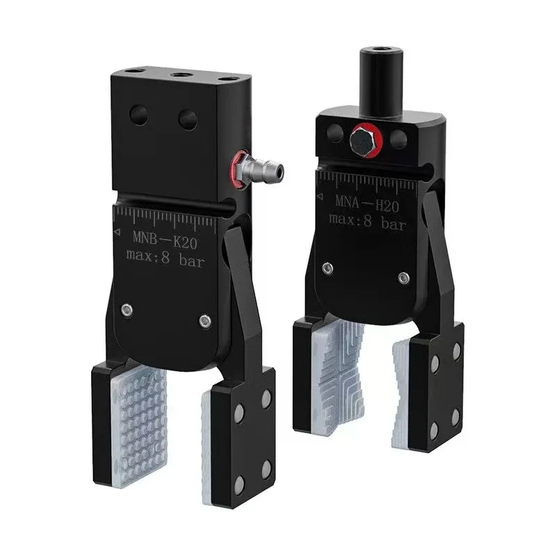 MINIB Pneumatic Robot Gripper Clamp with Sensor Flat Patch Wide Open Grab Air Cylinder Mini Robot Clamp for Robotic Applications