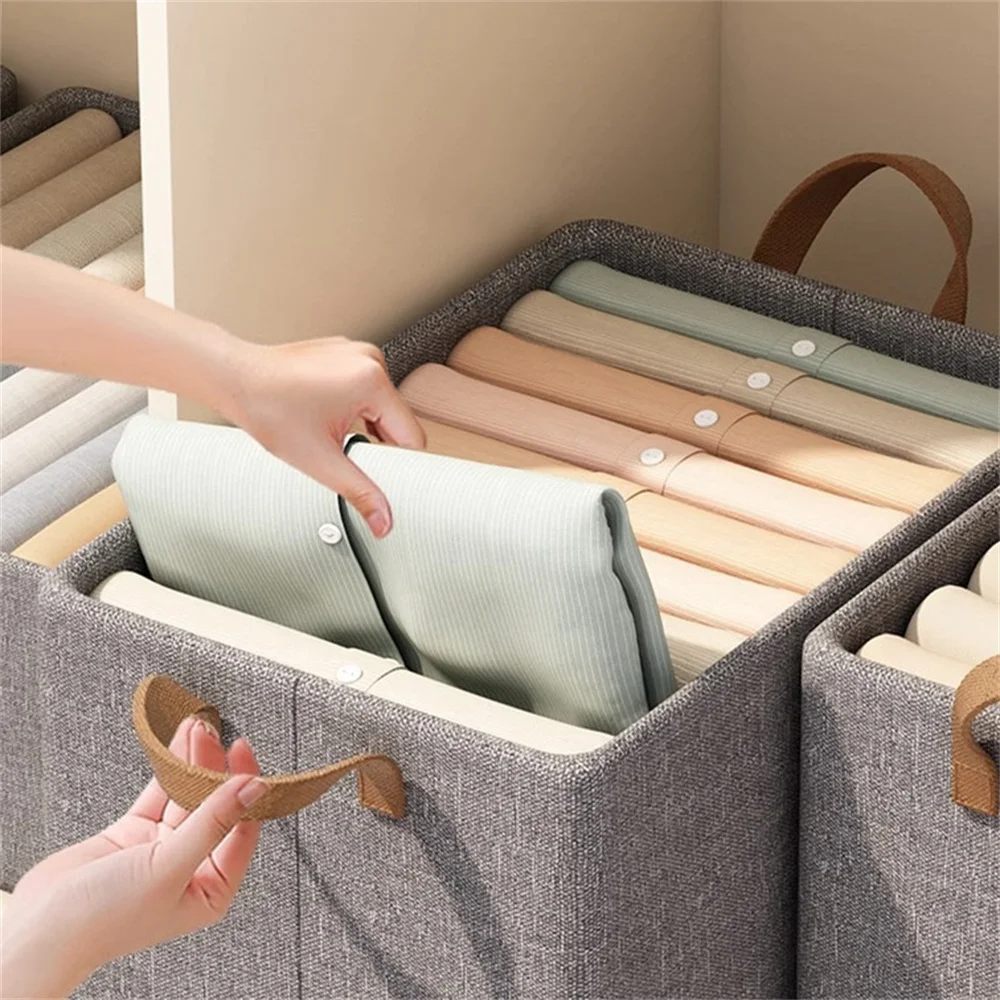 Wardrobe Clothes Storage Organizer Pants Jeans Storage Box Cabinet Organizer For Underwear Bra Socks Ties T-Shirt Organizer Box