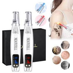 Portable Picosecond Laser Pen Red and Blue Light Therapy Tattoo Scar Mole Freckle Pen Acne Skin Pigment Removal Beauty Instrum