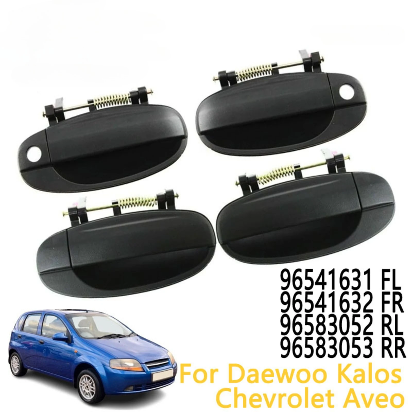 

Для Chevrolet Kalos Aveo внешняя дверная ручка автомобиля OE 96541631 96541632 96583052 96583053 Высокое качество прямая замена