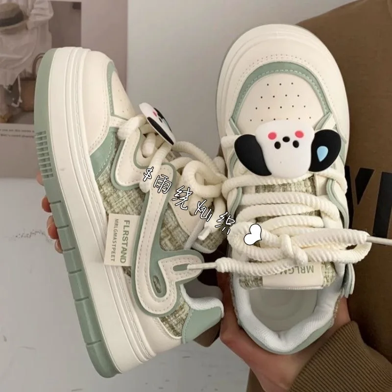 

Sanrio Original Pochacco Platform Off White Shoes New Soft Girl Versatile Sneakers Women Preppy Style 2000s Y2k Girls 2025 New