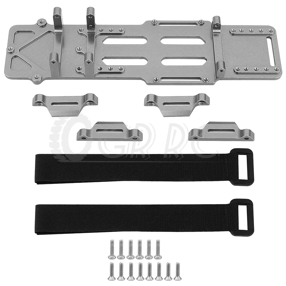 Aluminum Alloy Battery Holder /ESC /RECEIVER Bracket  For LOSI 1/18 Mini LMT 4X4 Brushed Monster Truck Metal Upgarded RC Parts