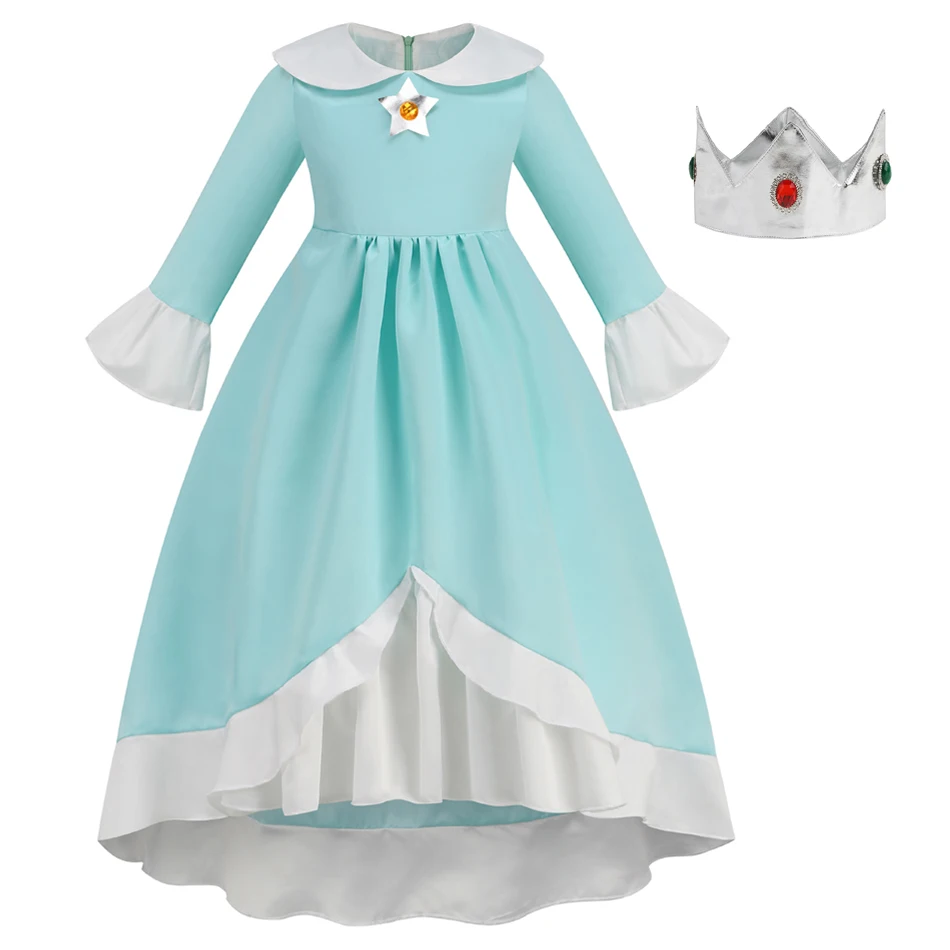 Rosalina Klassisches Rollenspiel-Prinzessinnenkleid Mädchen Halloween Geburtstag Cosplay Themenparty Kostüm Kinder Performance-Outfits – Detail 15